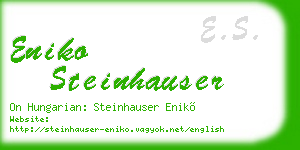 eniko steinhauser business card